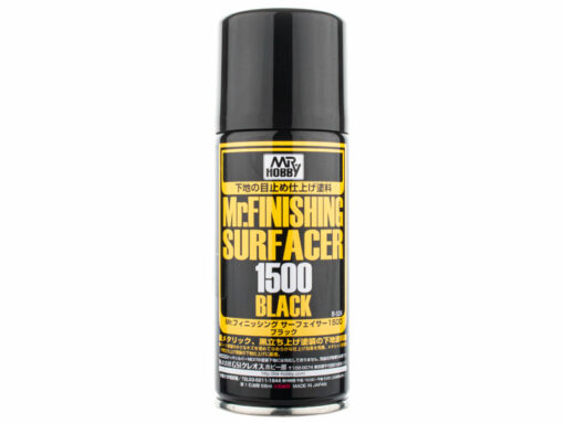 Mr. Finishing Surfacer 1500 Black Spray Apprêt Noir 170ml