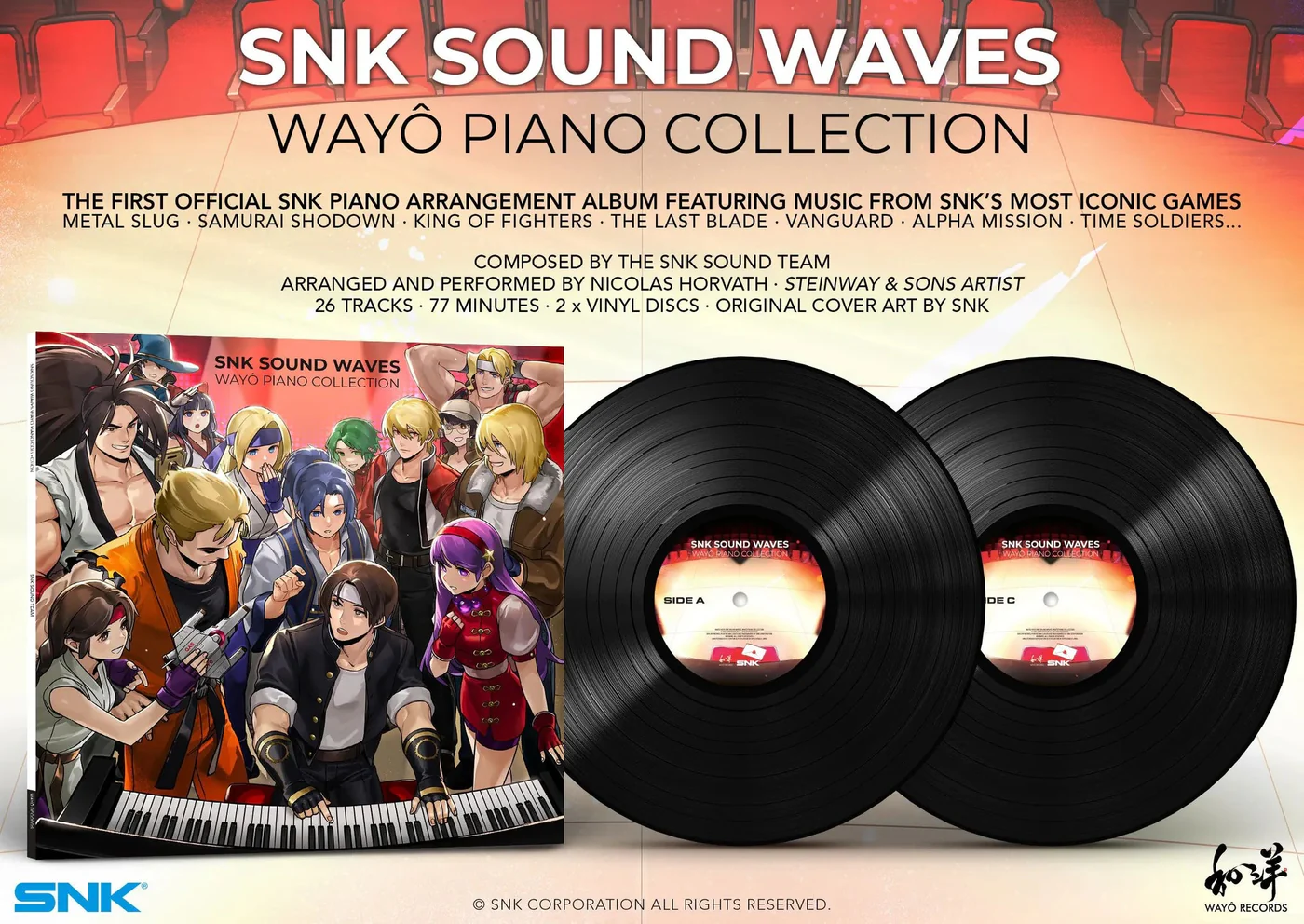 SNK Sound Waves - Wayô Piano Collections - Vinyle 2LP – Image 2